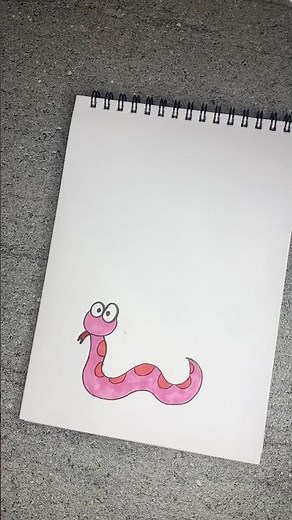 🐍 Easy Snake Drawing – Simple and Fun!