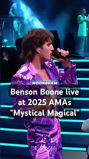 Benson Boone live at 2025 AMAs #mysticalmagical