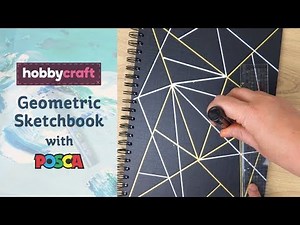 How to Make a Geometric Scrapbook with POSCA Markers | Hobbycraft