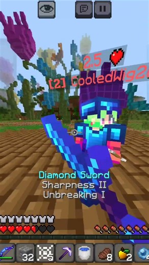 Cobwebs Couldn’t Save Him 😈 Minecraft Mobile PvP #shorts