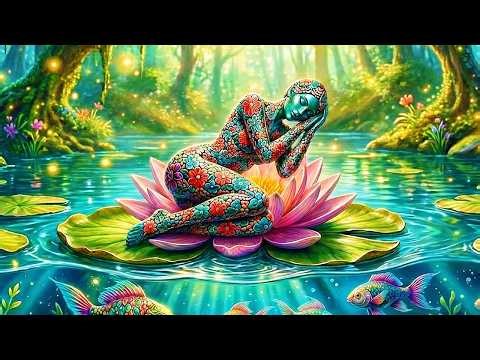 Cleanse Energy in Deep Sleep 432Hz + 528Hz + 852Hz & Forest Stream 🕊️