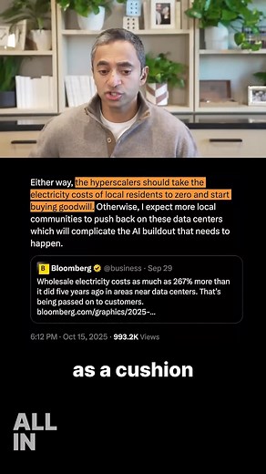 3.7K views | Chamath Why Big Tech Should Pay Your Electric Bill All In Podcast | All-In Podcast | Facebook