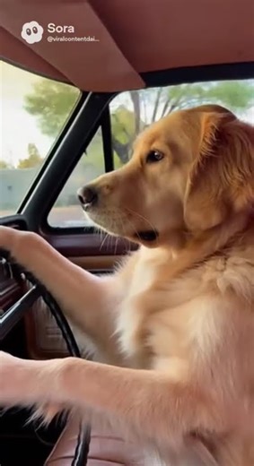 🚗🐶 “Dog Caught Driving a Car! Must-See Funny Moment🐾 This Dog Drives Better Than mans” #dogsworld