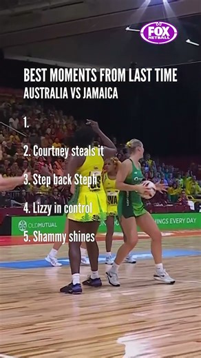 There's no shortage of highlights when Australia and Jamaica go head-to-head 🗣️