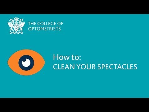 How to: Clean your spectacles