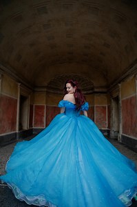 Cinderella Dress, Prom Dress, Ball Dress, Amazing Dress, Big Dress, Blue Dress, Gown - Etsy