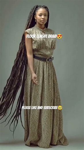 floor length knotless braid #braids #braidmaids #braidmaids #hairstyle