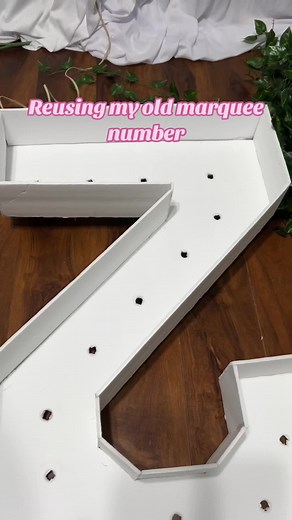 DIY Floral Marquee Numbers Tutorial