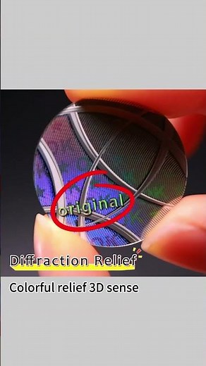 Round Custom Hologram Stickers with Overt and Covert Security Features