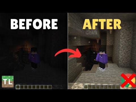 Minecraft - How to glow torch in hand | No Mods | Tutorial