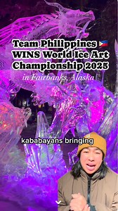 🎉🇵🇭 What an incredible achievement! The Philippines made history at the World Ice Art Championship 2025, snagging 1st place in the multi-block category! It's a proud moment that showcases our world-class talent in the most unexpected way—ice art! 💪✨ Let's celebrate our talented artists, Victor Dagatan and Ross Baisas, and their phenomenal hard work! 🌟" #Philippines #IceArtChampions #teampilipinas #pinoyprids #proudpinoy #WorldIceArtChampionship #ProudPinoy #FilipinoTalent #Alaska #ArtInTheC
