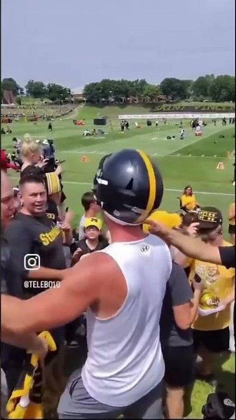 Fans Fight at Practice, Pat Freiermuth Steps In! #pittsburgh #pittsburghsteelers #nflshorts