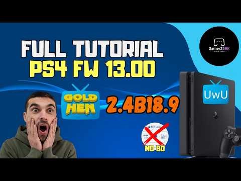 TUTORIAL JAILBREAK PS4 Fw 13.00 - Vue After Free + Nuovo Goldhen 2.4b18.9 #jailbreak #playstation