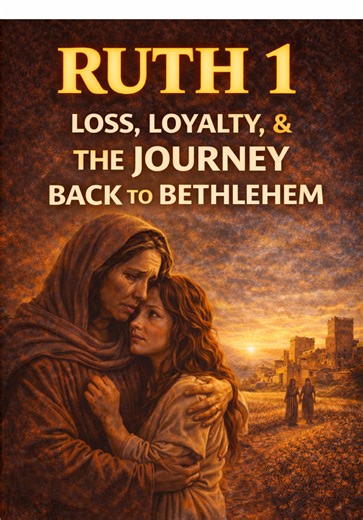 Ruth 1 opens during the dark period of the judges, yet tells a story of faith, loyalty, and quiet redemption. Through Naomi’s loss and Ruth’s devotion, we see how God begins to bring hope out of despair — often in ways we cannot yet see. #BibleChapterByChapter #Ruth1 #BibleExplained #RuthAndNaomi #OldTestament