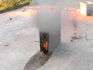 Burning A Computer.