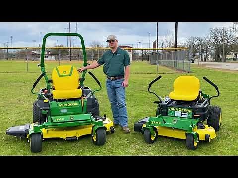 Z335E vs. Z530M: Residential Zero-Turn Riding Lawnmowers