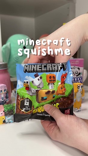 Opening another minecraft mystery bag! 📦🌻 #fyp #minecraft #blindbag #mysterybox #vlog #unboxing