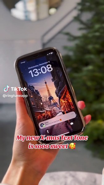 This new Text Tone is super sweet 🎁🥰 #ringtuneapp #ringtones #ringtonesound #ringtoneiphone #xmasringtone #texttones #texttoneideas #texttonechallenge #texttonesmatter #christmasisthebest