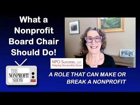 The Role of a Nonprofit Board Chairman