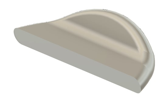 How to bend a flat object that has beveled edge