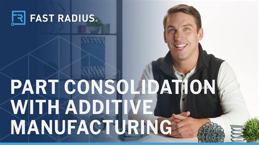 Making multiple parts as one is a major benefit of additive manufacturing. Learn all about it in this 60-second video. | Fast Radius