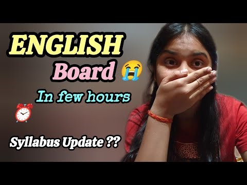 Last 24 Hours Before ENGLISH Board 😭 What I’ve Completed📚||CBSE 12TH GRADER