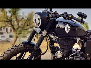 Royal Enfield 2010 Electra 350 modified into Bobber | Bullet modified ‪@BulletTower‬