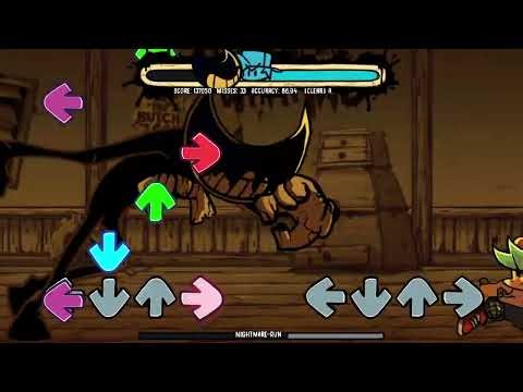 Nightmare Run (Week 3 "Vs Ink Demon) | Fnf' vs Indie Cross