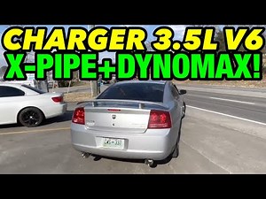 2008 Dodge Charger 3.5L V6 Dual Exhaust w/ X-PIPE & DYNOMAX RACE BULLETS!
