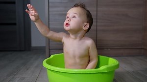 Little Baby Boy Sitting Washing Green Stock Footage Video (100% Royalty-free) 1098355939 | Shutterstock