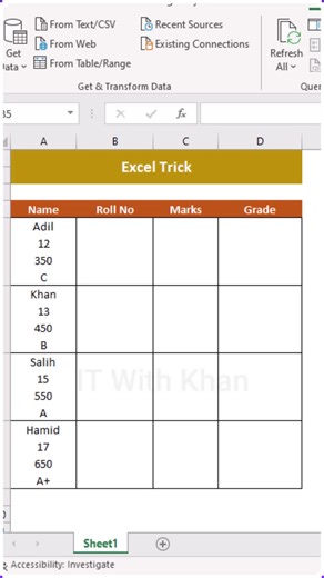 Data Entry Correction in Excel | Fix Mistakes Fast #ExcelTips #DataEntry #MSExcel #ExcelShorts #fyp