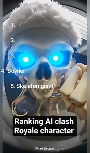 ranking AI clash Royale character #clashroyale #ai #aivideo