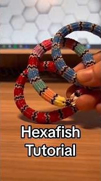 Rainbow Loom Hexafish Tutorial #rainbowloom #tutorial #fyp
