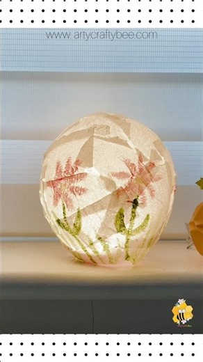Easy Home Decor Idea Everyone’s Loving – DIY Balloon Tissue Paper Lamp #diy #homedecorideas