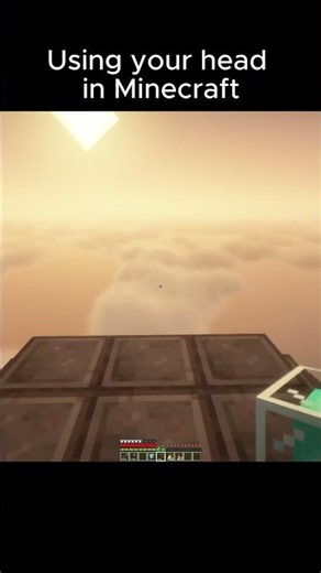 Using your head in Minecraft 🫥 #memes #minecraft #funny