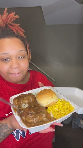 #fyp #foryou #hamburgersteak #eating #smacking #soulfood | Hamburger Steak