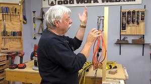 6.1K views · 36 reactions | Use chain lengths to hang and organize your extension cords. More tip and tricks: https://goo.gl/UegvdK | WoodWorkWeb | Facebook