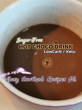 LOWCARB /KETO CREAMY HOT CHOCO DRINK (WITH CHIA SEEDS) SUGAR-FREE