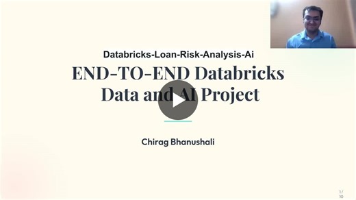 #databricks #dataengineering #machinelearning #ai #codebasics #indiandataclub #resumeprojectchallenge | Chirag Bhanushali