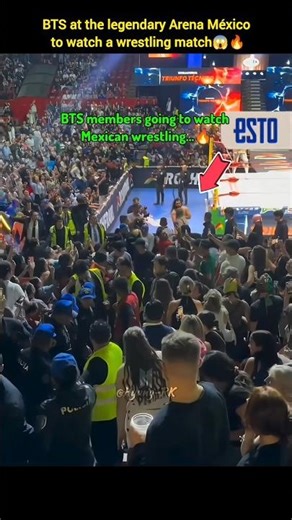BTS at the legendary Arena México to watch a wrestling match😱🔥