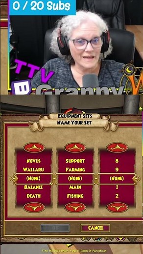 GrannyGuide: Gear Sets with a click #wizard101 | #grannywiz on #Twitch