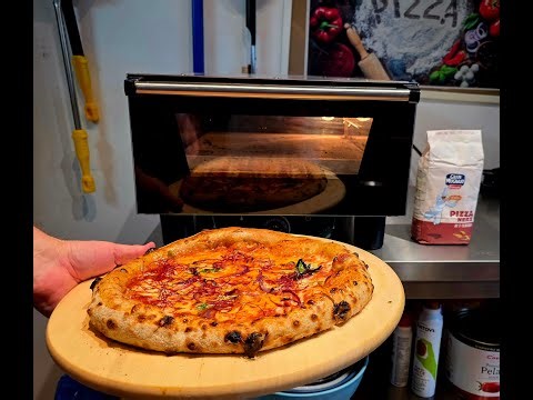 Padovai Olasz pizzakemence teszt Effeovens N3 Nápolyi pizza sütése Margherita alap/Lilahagyma!