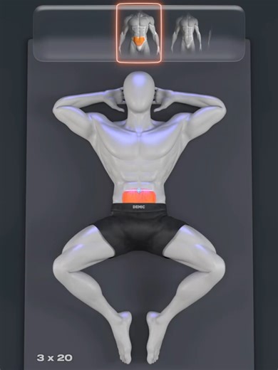 Home Abs Workout: Hit Upper, Lower, and Side Abs in 60 Seconds Ready to build a shredded 6-pack? Stop wasting time with ineffective ab routines! This animated guide gives you the 4 essential bodyweight exercises you need to train your entire core: Upper Abs, Lower Abs, and Obliques. #smarttraining #FitnessMotivation #bodyfitcraft24