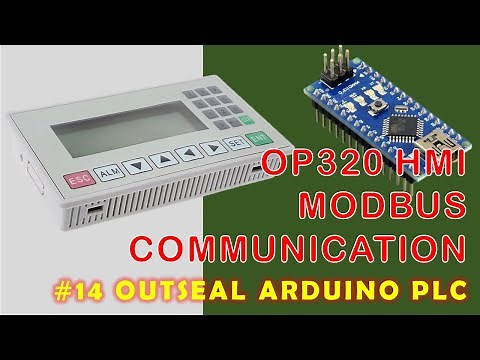 #14 OP320 HMI Modbus Communication with Outseal Arduino PLC | Full Setup & Programming Tutorial