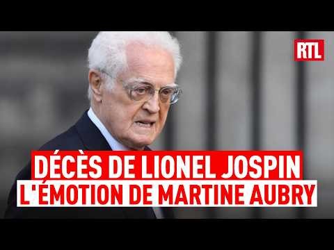 Death of Lionel Jospin: Martine Aubry's emotional reaction on RTL Midi