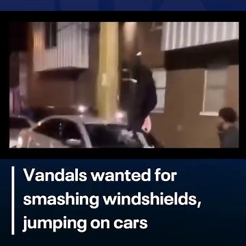 HUNT FOR VANDALS: Video caught the group in the act as several others stood by and recorded the act of vandalism along a street in North Philadelphia. FULL STORY: bit.ly/4aNakTL | FOX 29