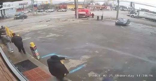 225K views · 1.1K reactions | Surveillance footage shows Detroit medics running code through the intersection of Van Dyke and 7 Mile without clearing it, resulting in a crash. | Macomb County Scanner | Facebook