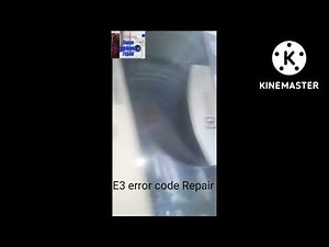 Electrolux E3 error code washing machine repair