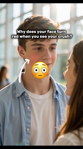 You see your crush…then blush 😳😳. WHY?! #health #educationalvideo #medicine