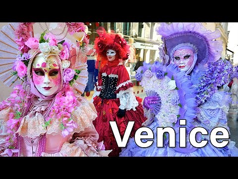 Venice Carnival 4K AMAZING Costumes and Opening Parade